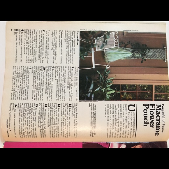 1980s craft magazine with quilt, macramé, crochet & woodworking plans - Picture 5 of 10